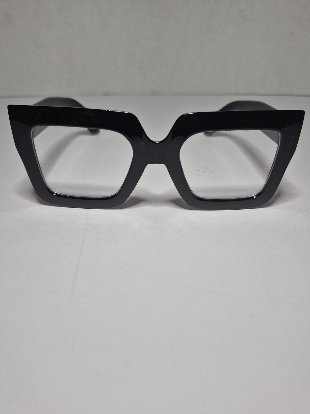 Black Geometric Cat-Eye Women's Eyewear